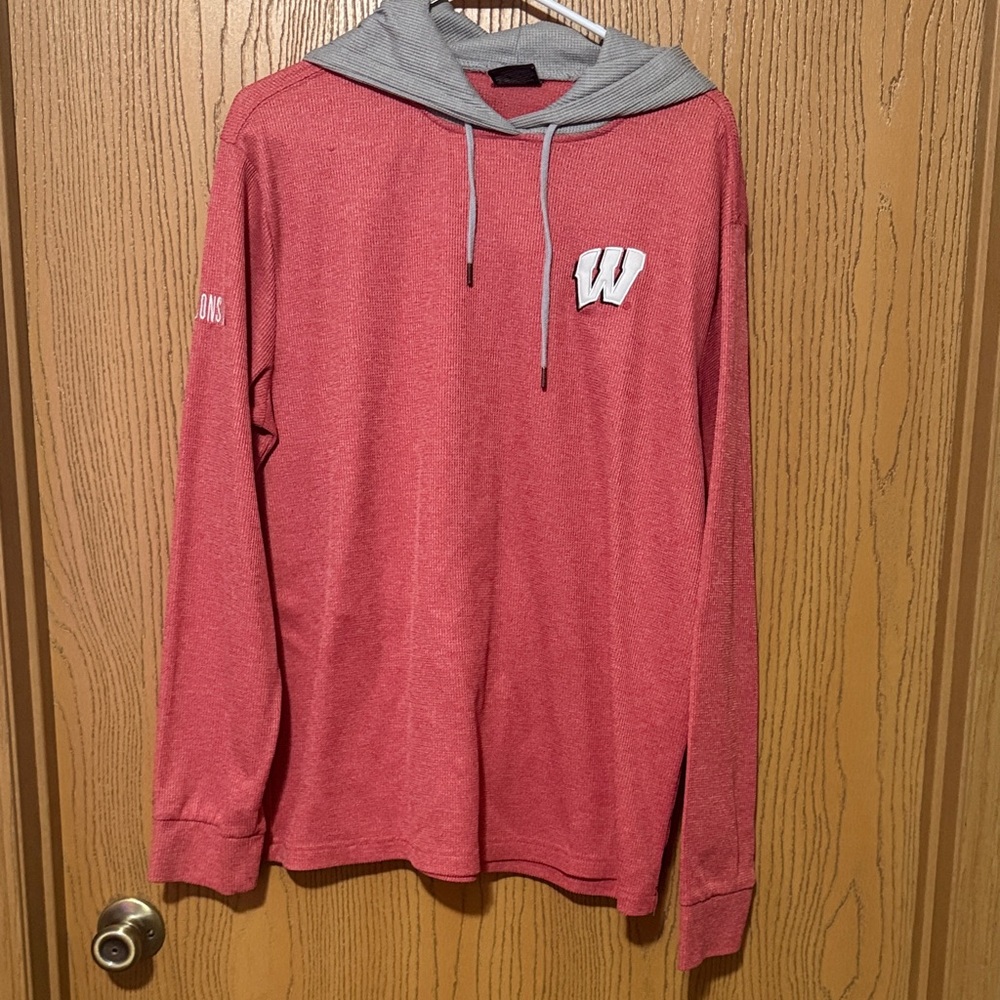 Colosseum Red and Gray Men's Hoodie